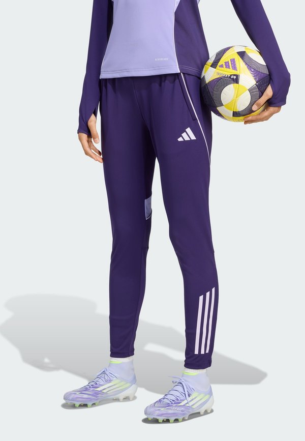 adidas Performance TIRO25CTRAINING PANT WOMEN - Tracksuit bottoms - dark purple