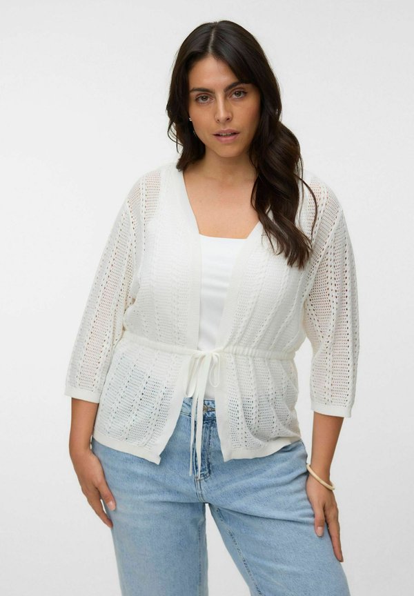 Vero Moda Curve VMCLUX Knit - Cardigan - snow white