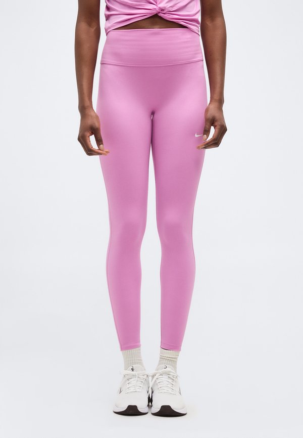 Nike Performance ONE TIGHT - Leggings - light magenta/white