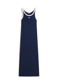CONTRAST TRIM SLIM MIDI BODYCON DRESS Media 1