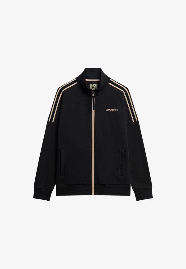 Superdry & Co TECH CULT LOOSE TRACK - Zip-up sweatshirt - black