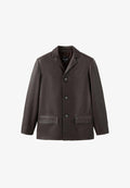 Mango Leather jacket - brown