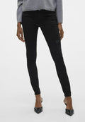 Vero Moda Skinny fit VMFLASH Mid rise - Jeans Skinny Fit - black denim