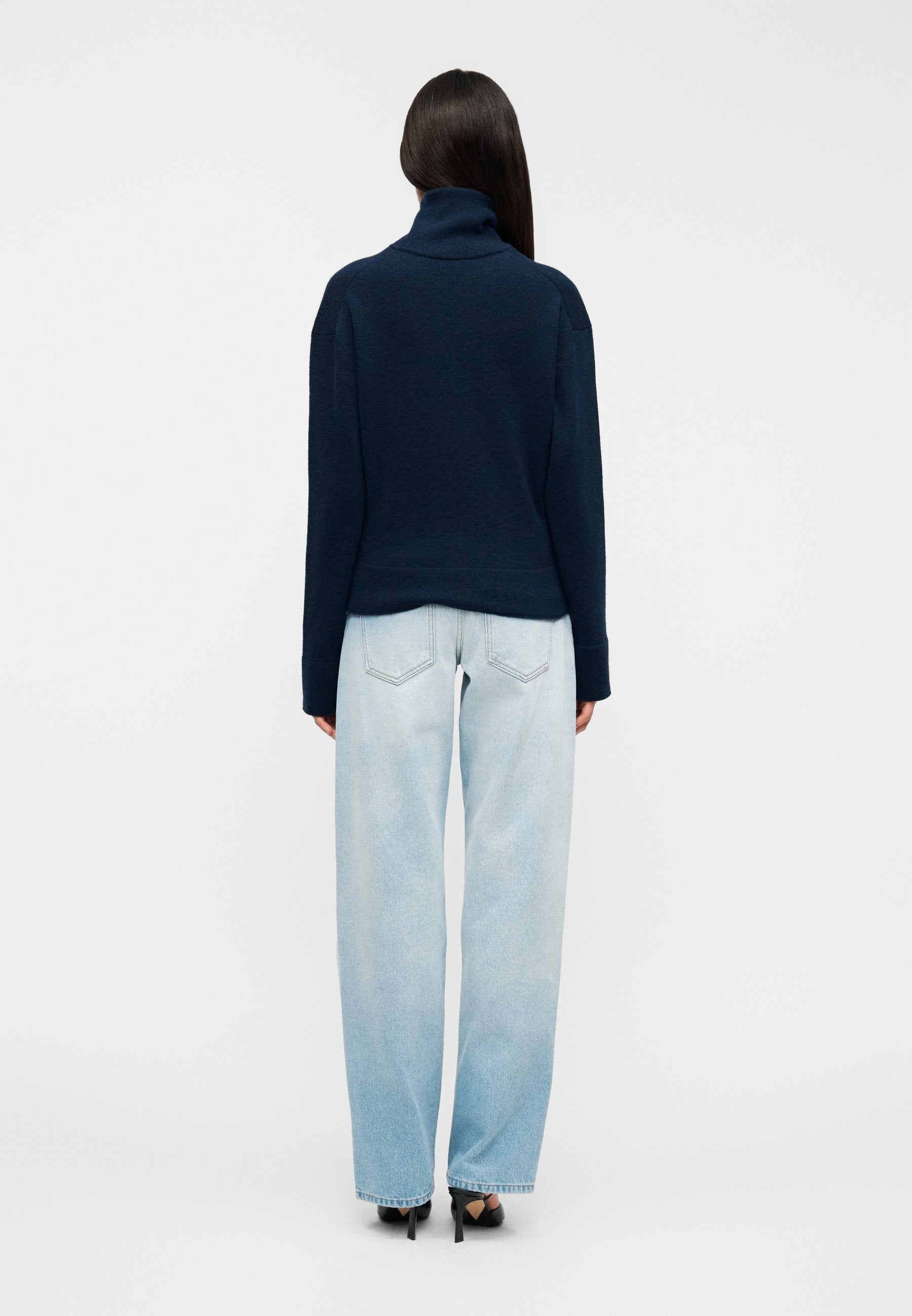 Victoria Beckham HALF ZIP MILANO JUMPER