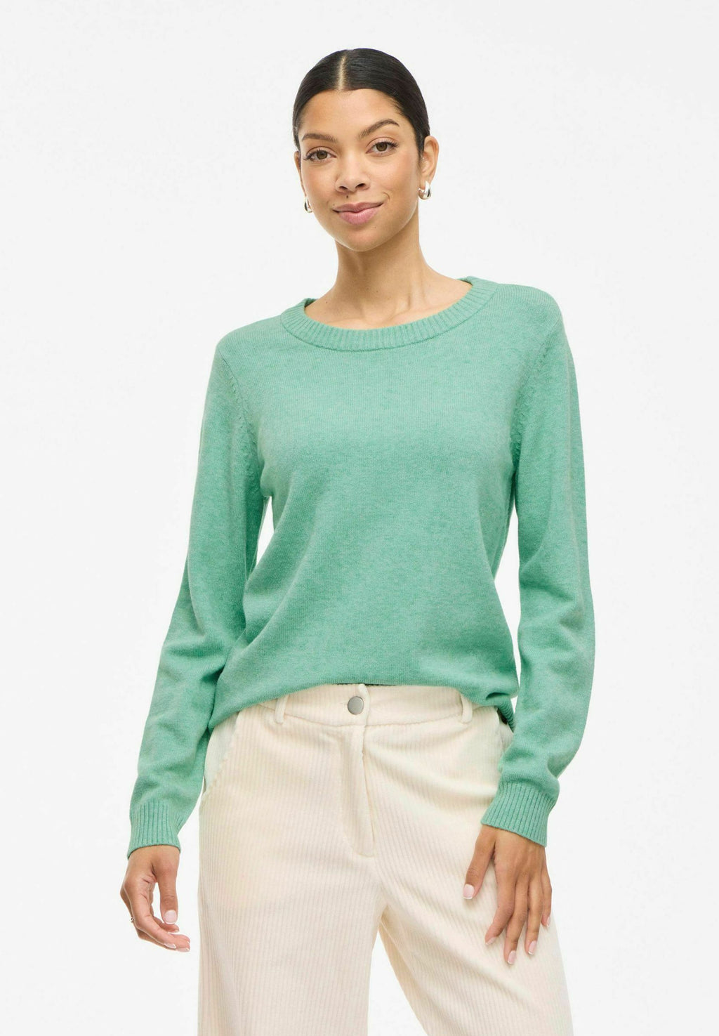 VILA VIRIL O-NECK L/S KNIT TOP - NOOS