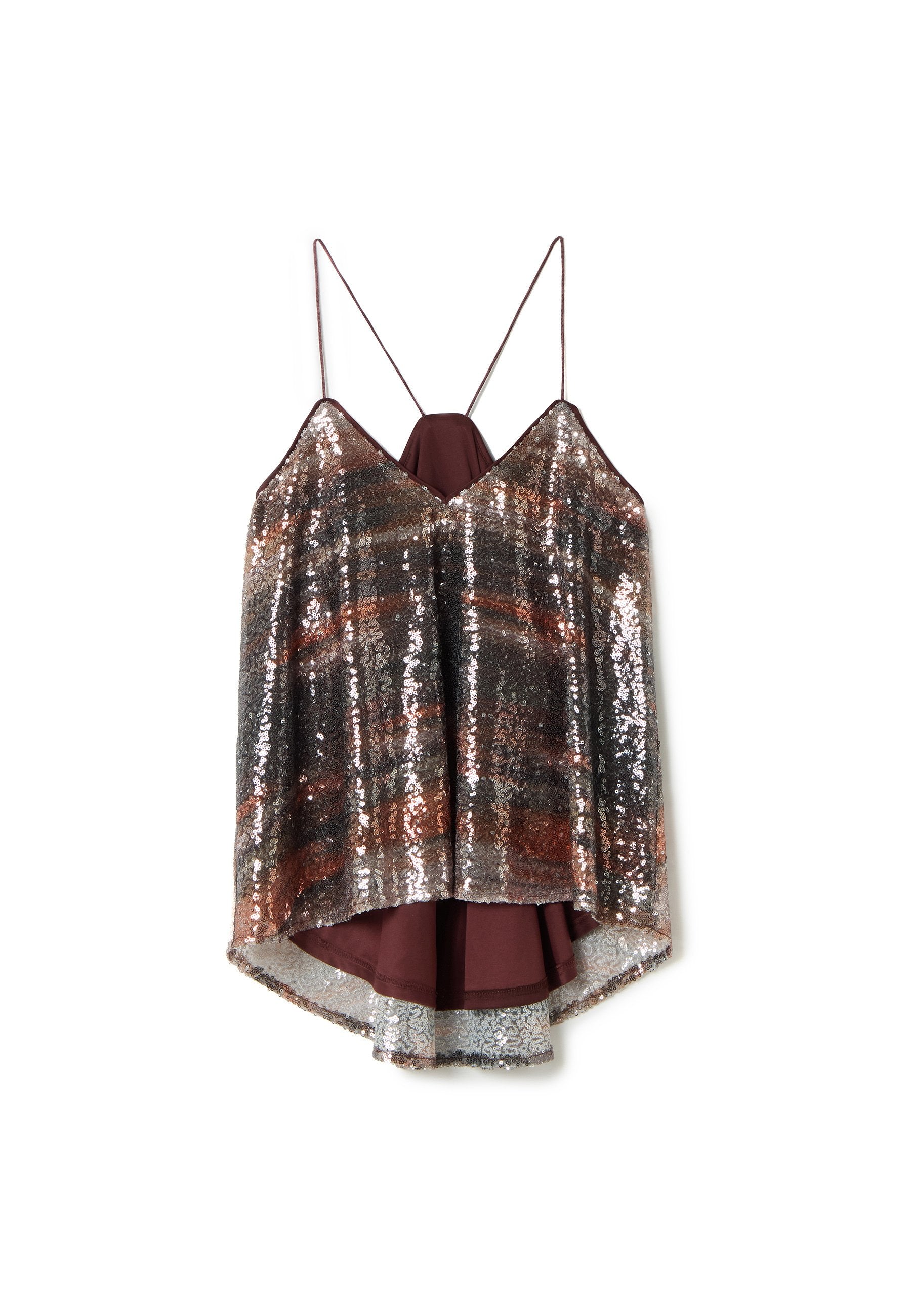 Stefanel  SEQUINS WITH PRINTED DESIGN