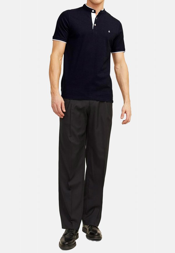 Jack & Jones 2ER PACK PAULOS MAO - Basic T-shirt - dark navy