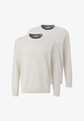 s.Oliver S.OLIVER 2 PACK - Jumper - weiß
