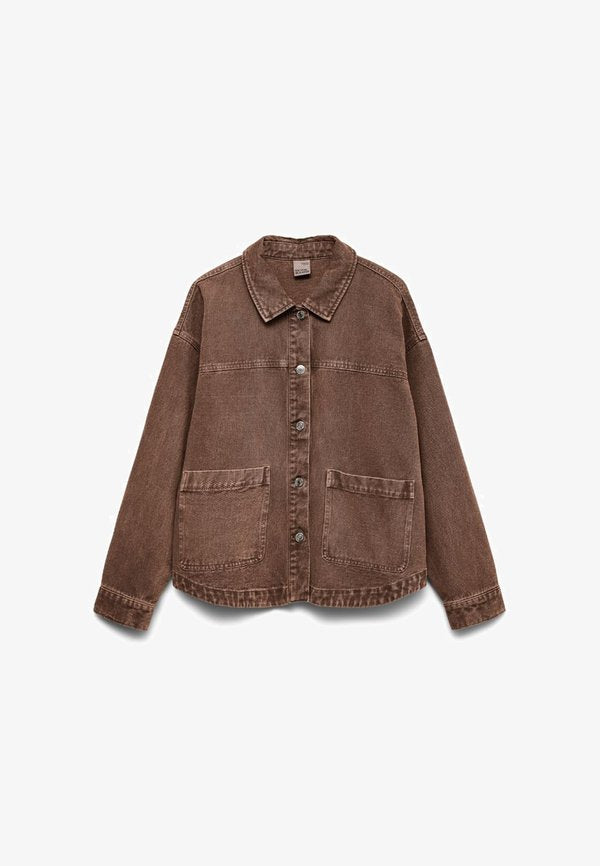 Vero Moda VMJAMIE LS DENIM SHACKET MIX GA NOOS - Denim jacket - carafe