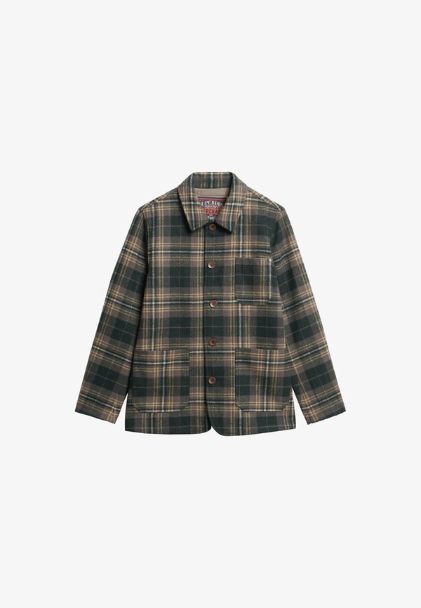 Superdry & Co MERCHANT TEXTURED  - Summer jacket - mono check
