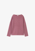 TOM TAILOR GERIPPTES  - Jumper - pink velvet melange