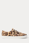 Lauren Ralph Lauren JANSON II OCELOT-PRINT CANVAS SNEAKER