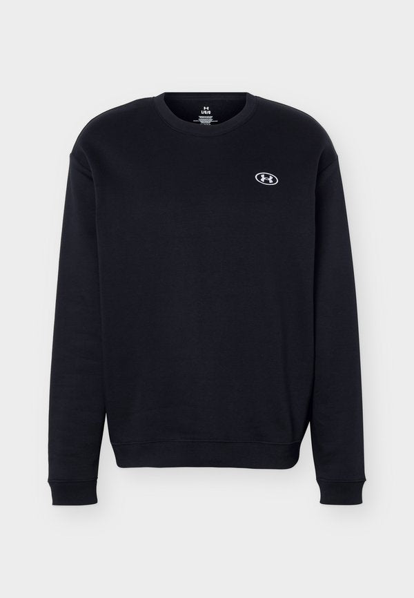 Under Armour RIVAL FLEECE - Sweatshirt - ultimate black/white