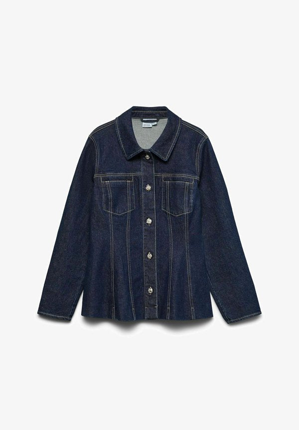 Vero Moda Denim VMLOTTIE Denim - Denim jacket - dark blue denim