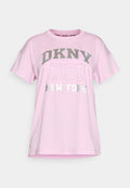 RHINESTUD LOGO DROP SHOULDER SHORT SLEEVE LEGGING TEE Media 1