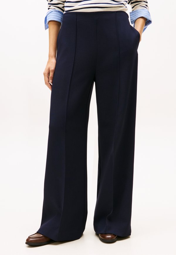 Tommy Hilfiger PUNTO WIDE  - Trousers - dark night navy