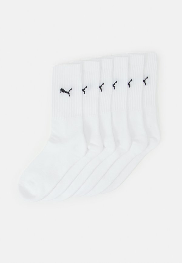 Puma CREW ECOM UNISEX 6 PACK - Sports socks - white