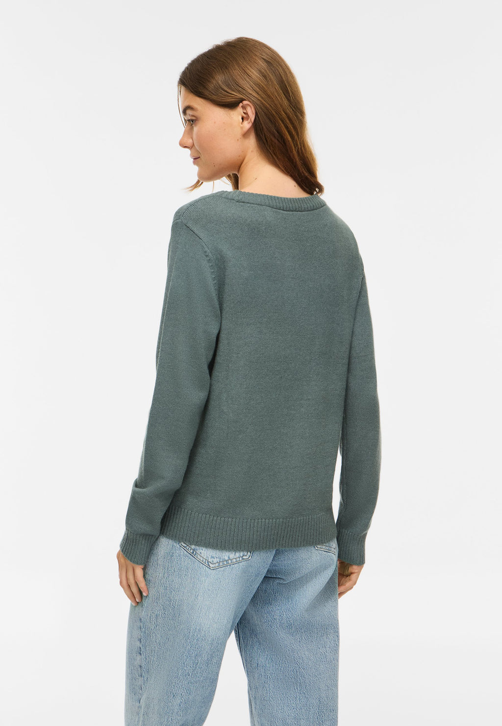 VILA VIRIL O-NECK L/S KNIT TOP - NOOS