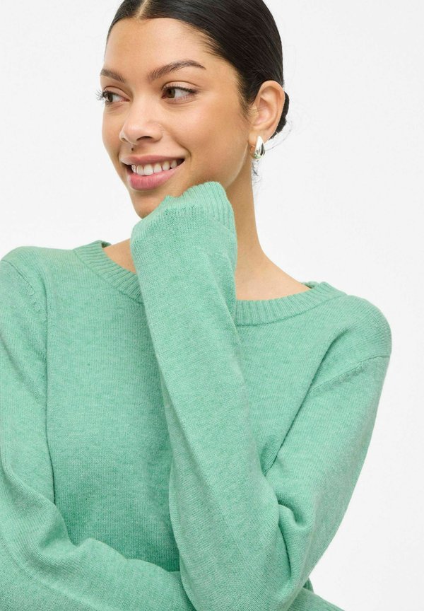 VILA VIRIL O-NECK L/S KNIT TOP - NOOS