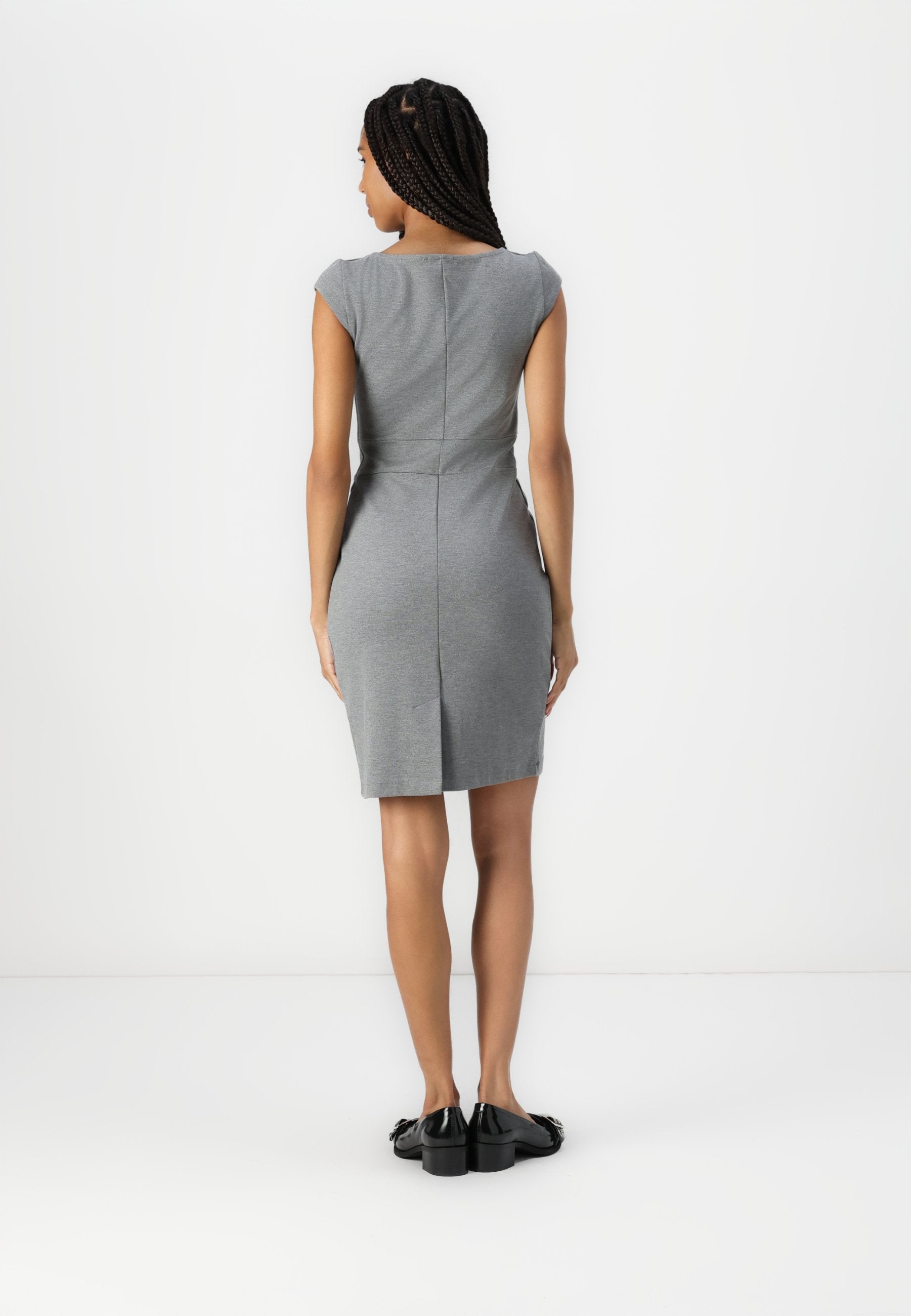 Anna Field PLEATED NECK AND SKIRT FITTED CAP SLEEVES MINI DRESS