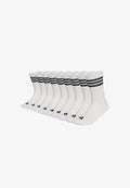 adidas Performance UNISEX 3STRIPES CUSHIONED SPORTSWEAR CREW TENNIS 9 PAAR PACK - Socks - white