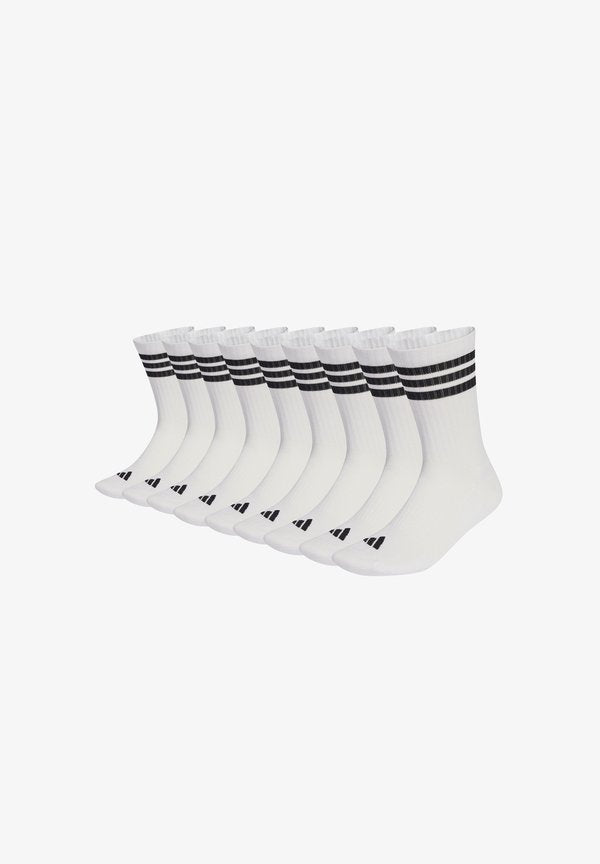 adidas Performance UNISEX 3STRIPES CUSHIONED SPORTSWEAR CREW TENNIS 9 PAAR PACK - Socks - white