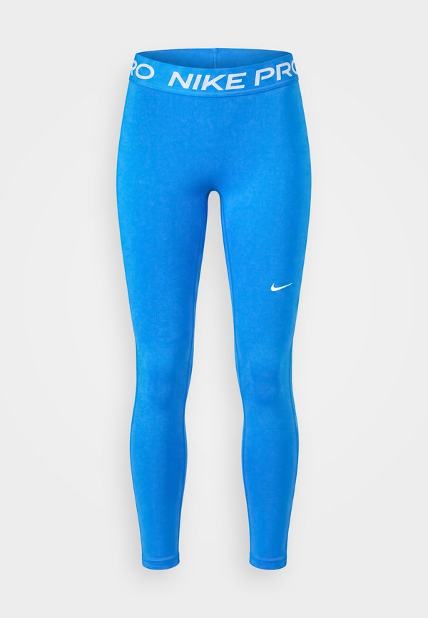 Nike Performance W NP DF 365 MR TIGHT USM - Leggings - light photo blue/white