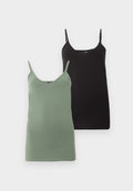 Vero Moda Tall VMMAXI 2 PACK - Top - black/laurel wreath
