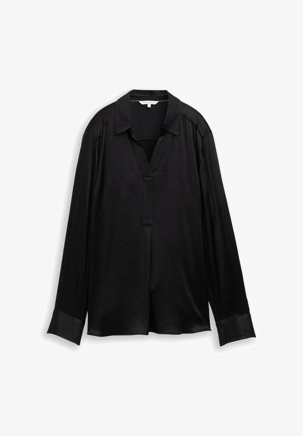 TOM TAILOR Blouse - deep black