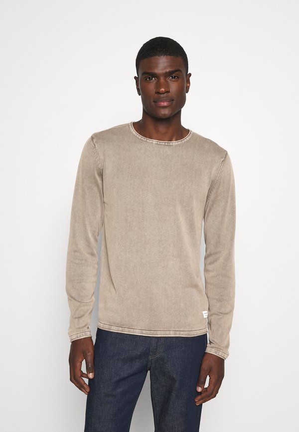 Jack & Jones JJELEO KNIT CREW NECK NOOS - Jumper - crockery