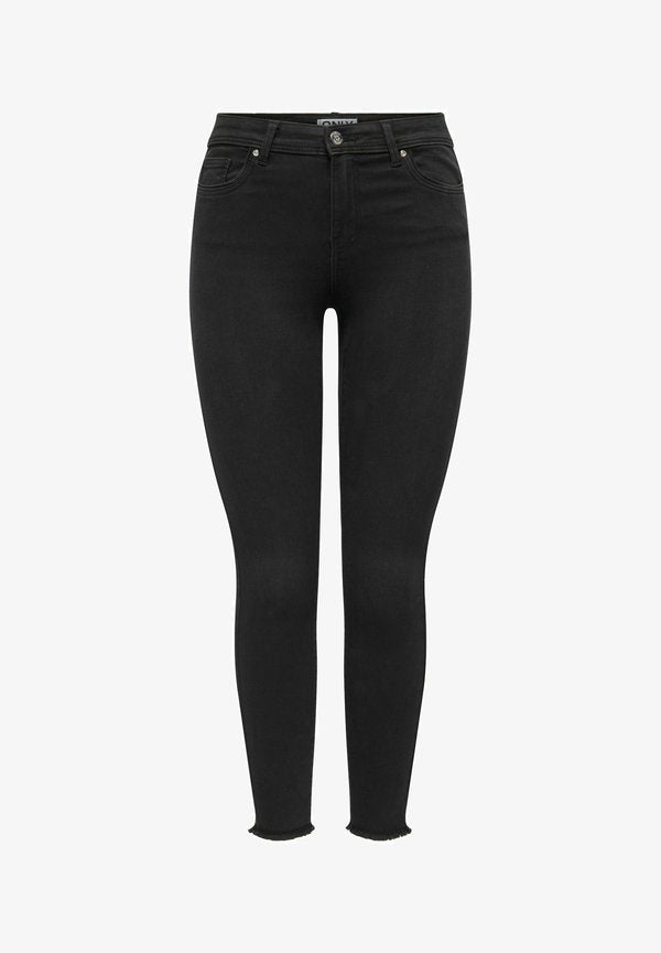 ONLY Skinny fit ONLWOW Mid waist Ankle length - Jeans Skinny Fit - washed black