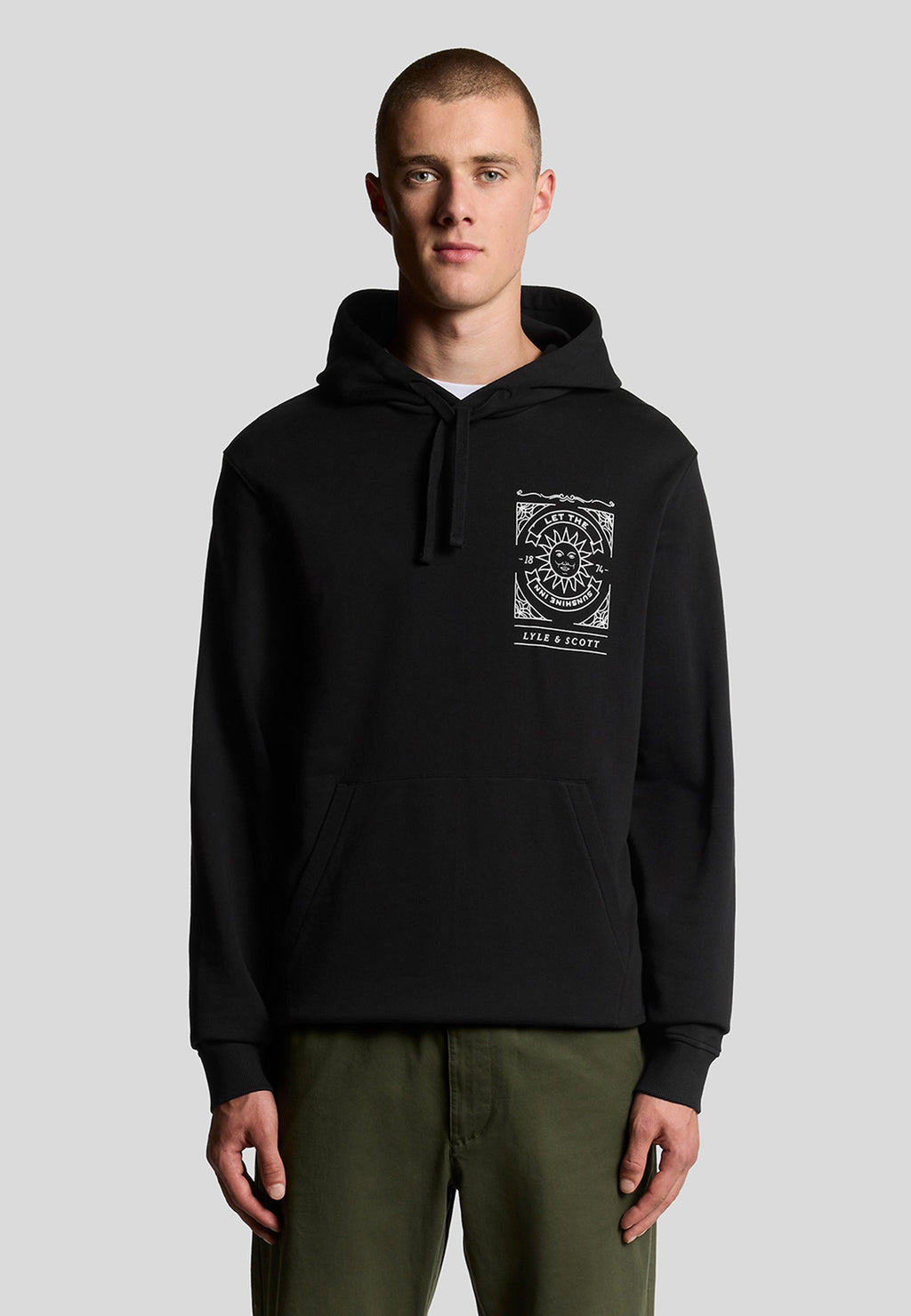 Lyle & Scott LYLE & SCOTT MID LAYERS SUNSHINE INN GRAPHIC HOODIE