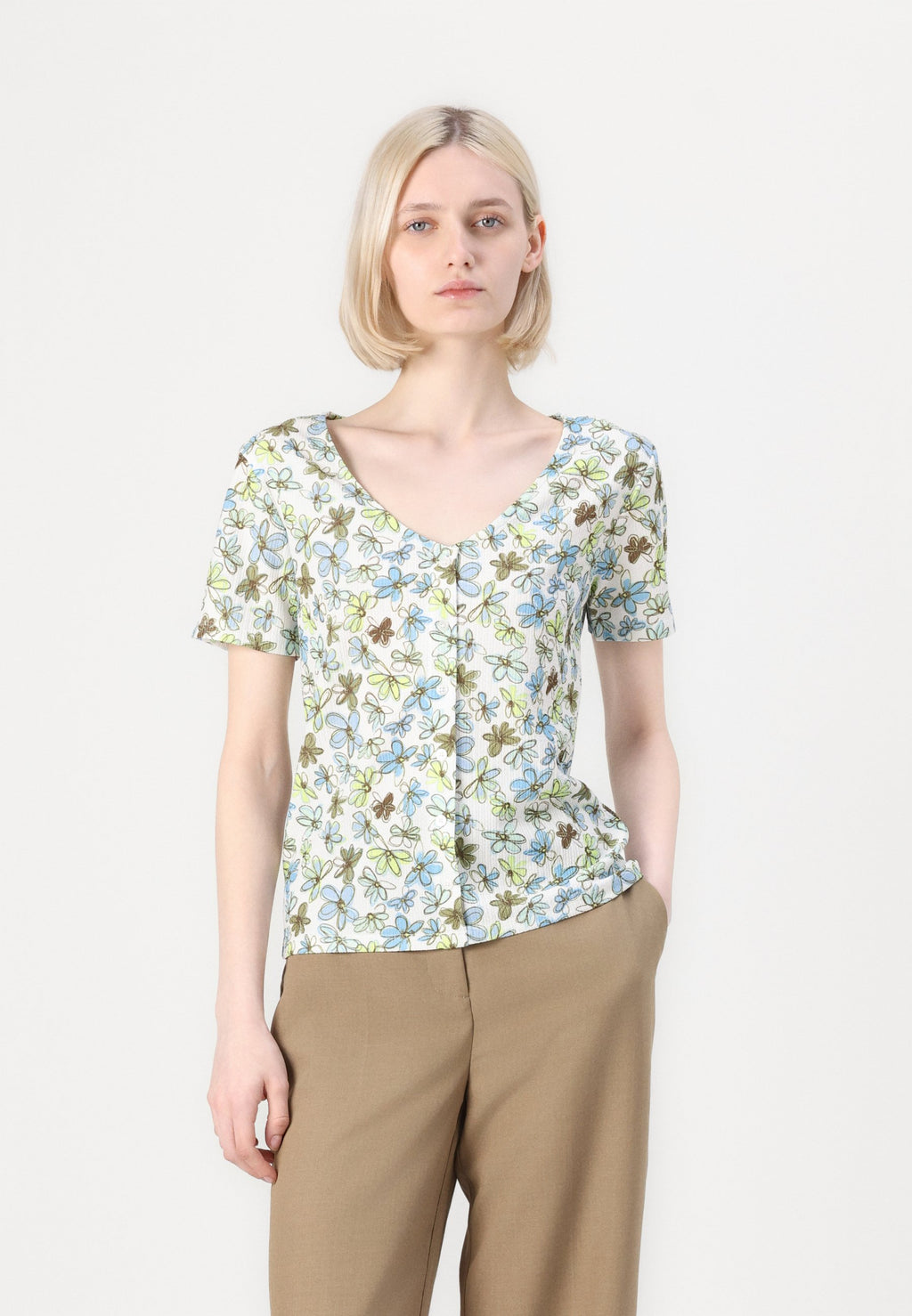 TOM TAILOR DENIM PRINTED BUTTON