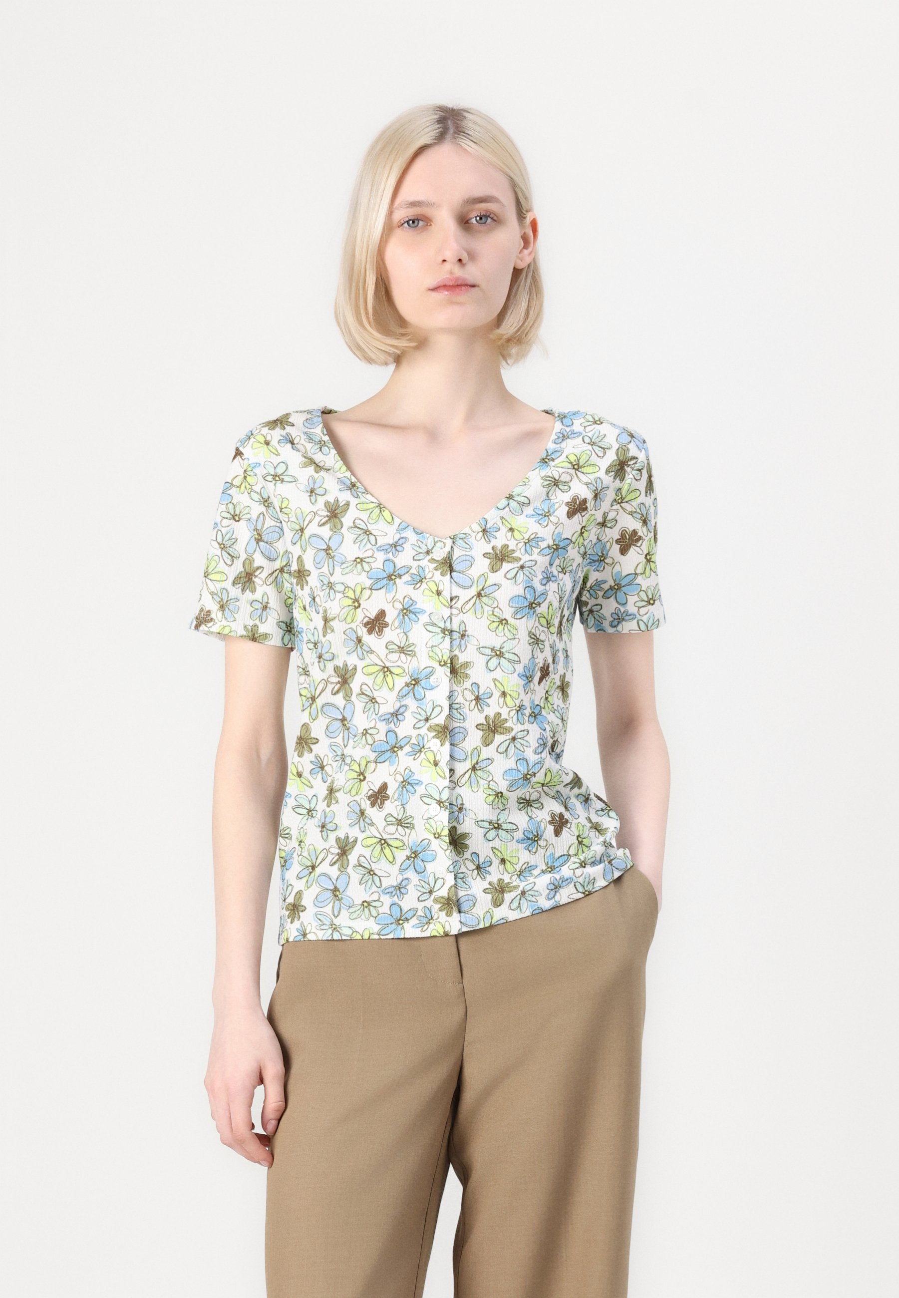 TOM TAILOR DENIM PRINTED BUTTON