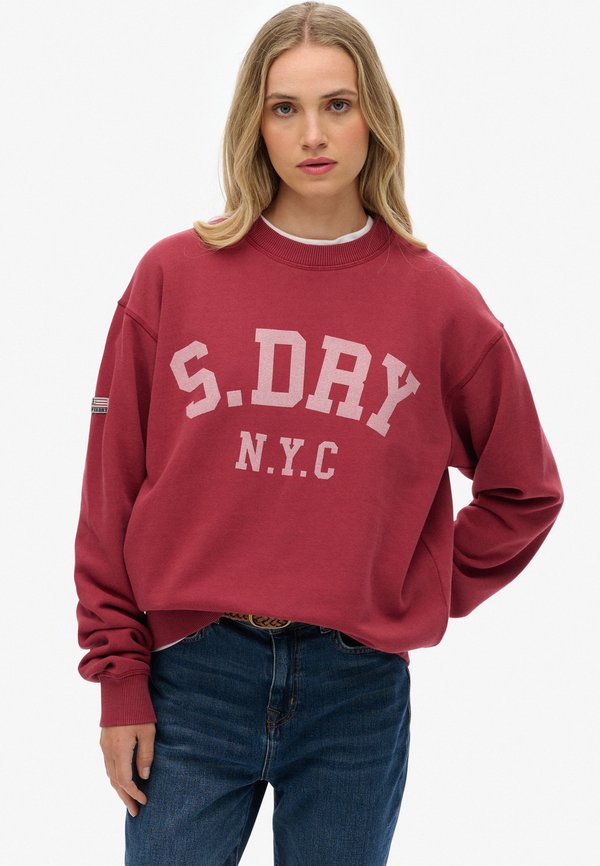 Superdry & Co CREW  - Sweatshirt - bordeaux red