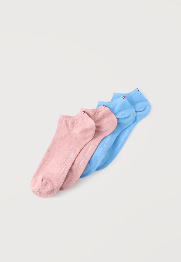 Tommy Hilfiger 4 PACK - Sneaker socks - bright blue/pink