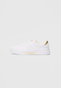 LEATHER LOGO PLAQUE COURT TRAINERS Media 1
