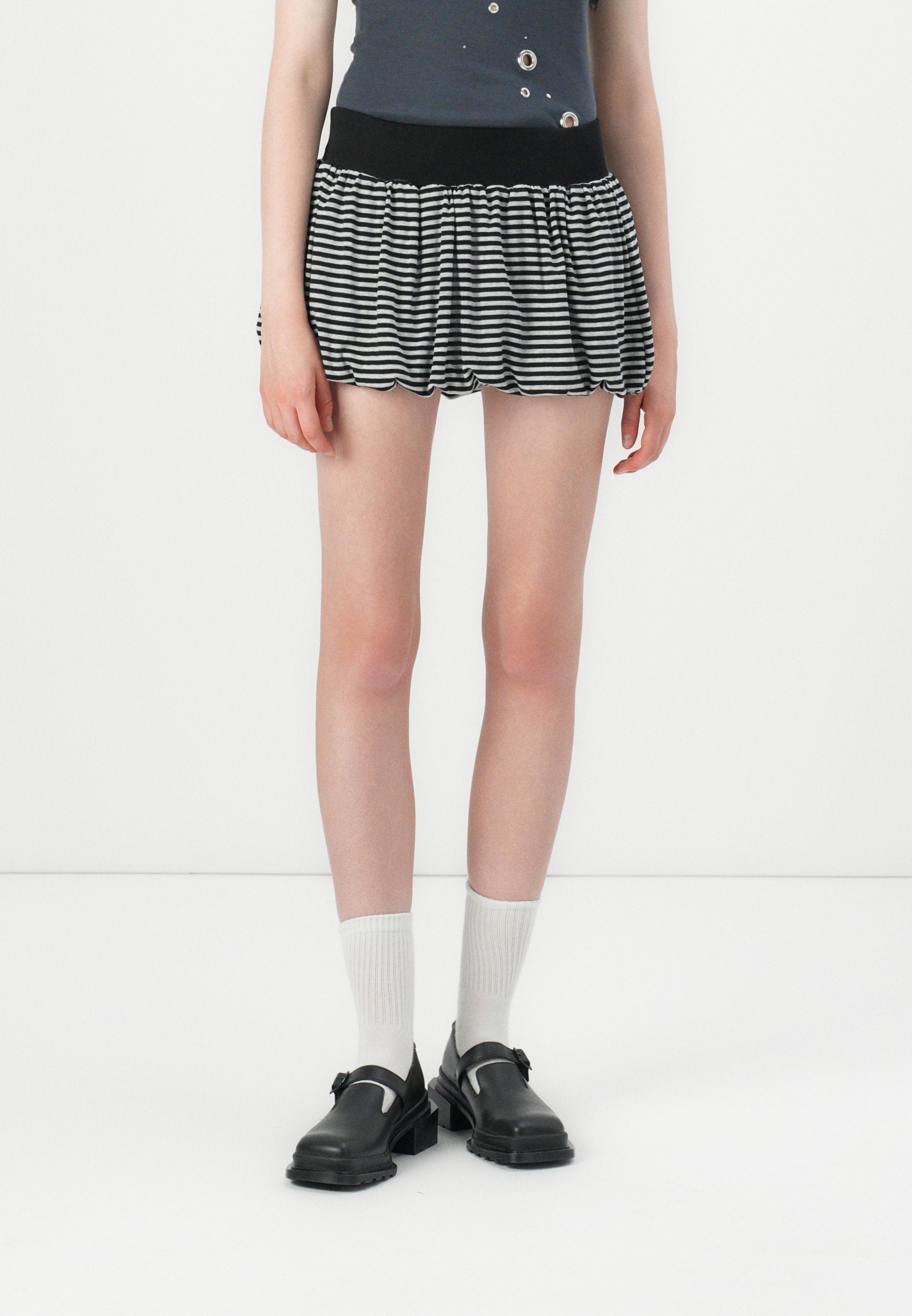 Jaded London STRIPE PUFFBALL SKIRT