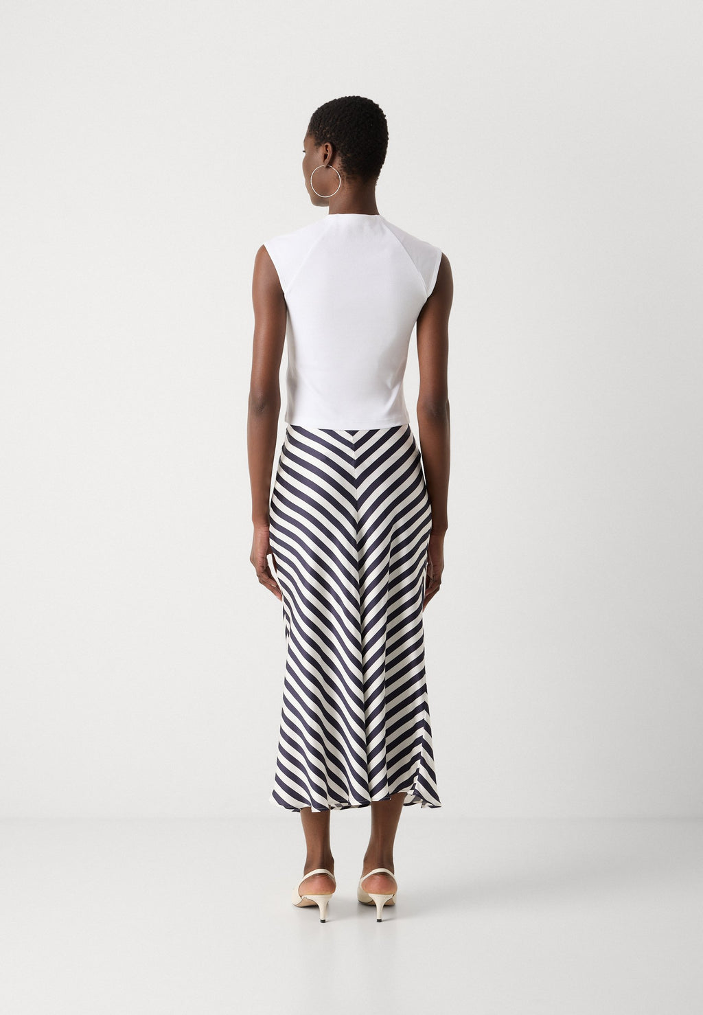GANT CHEVRON STRIPED SKIRT
