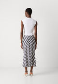 GANT CHEVRON STRIPED SKIRT