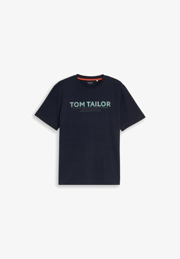 TOM TAILOR TOM TAILOR T-SHIRT T-SHIRT MIT LOGO-PRINT - Print T-shirt - sky captain blue