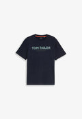 TOM TAILOR TOM TAILOR T-SHIRT T-SHIRT MIT LOGO-PRINT - Print T-shirt - sky captain blue