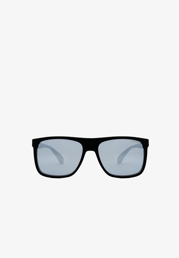 Superdry & Co SQUARE - Sunglasses - matte black mirror lens
