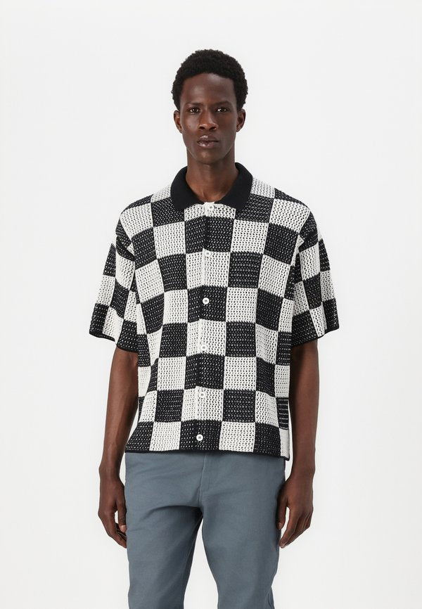 Jack & Jones Knitted Knitted - Cardigan - black/cloud dancer