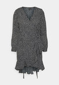 Vero Moda Petite VMHENNA WRAP FRILL DRESS