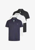 TOM TAILOR 3 PACK - Polo shirt - obsidian black