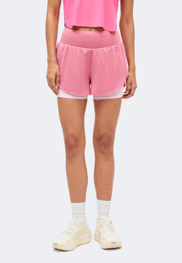 Nike Performance FLOW - 2-in-1 shorts - peony/pink foam