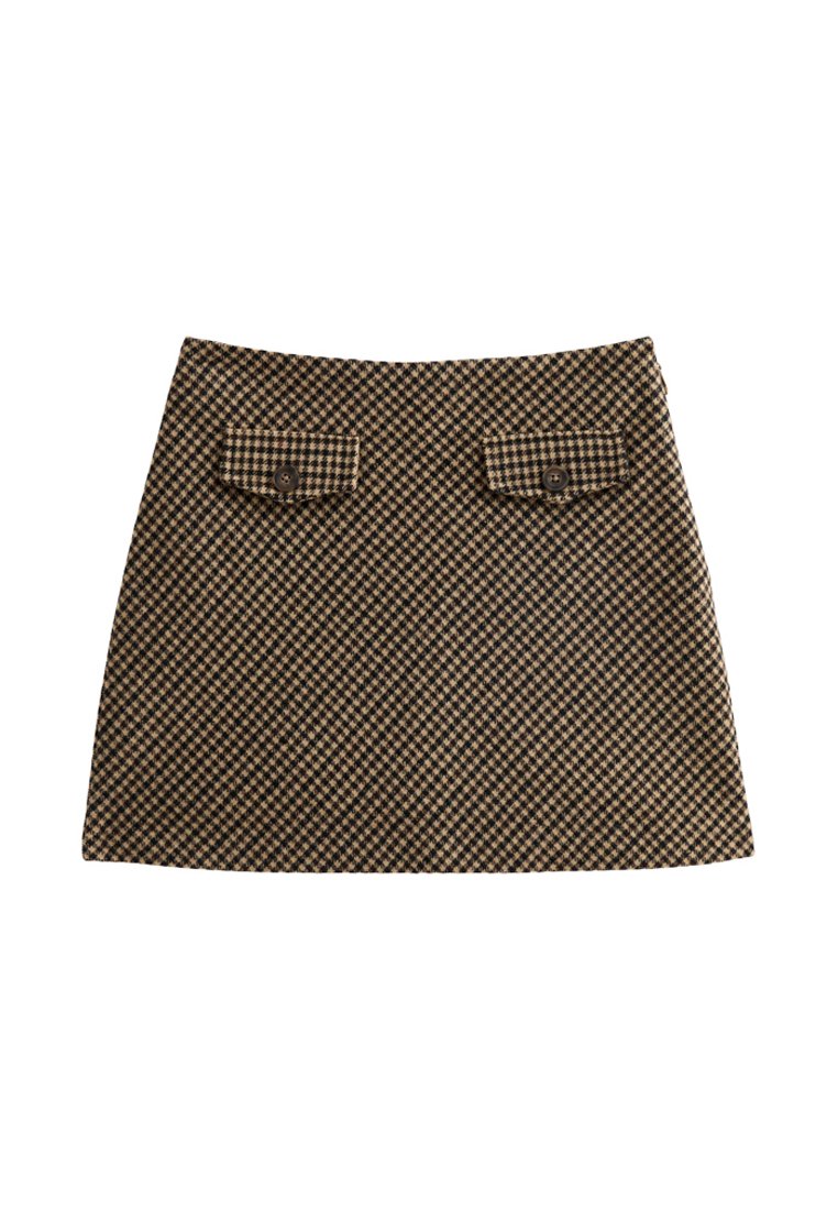 New Look CHECK PATTERN A-LINE MINI