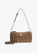 Guess YESBA MINI ZIP - Handbag - latte logo