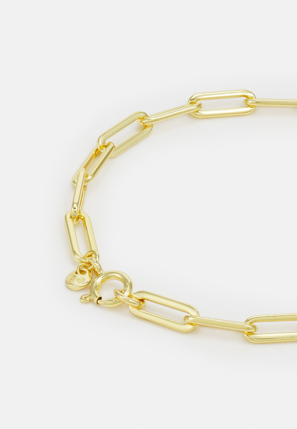 MICHAEL KORS WOMEN'S 14K GOLD-PLATED STERLING SILVER PAPERCLIP CHAIN BRACELET, MKC174400710 Media 4